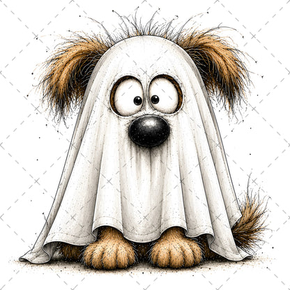 Shaggy Dog Clipart Bundle - Whimsical Puppy PNGs for Holidays & Everyday Humor - Commercial Use Digital Download for POD Digital Downloads, small biz graphic, cartoon dog pack, whimsical dog png, PNG, digital download, high resolution