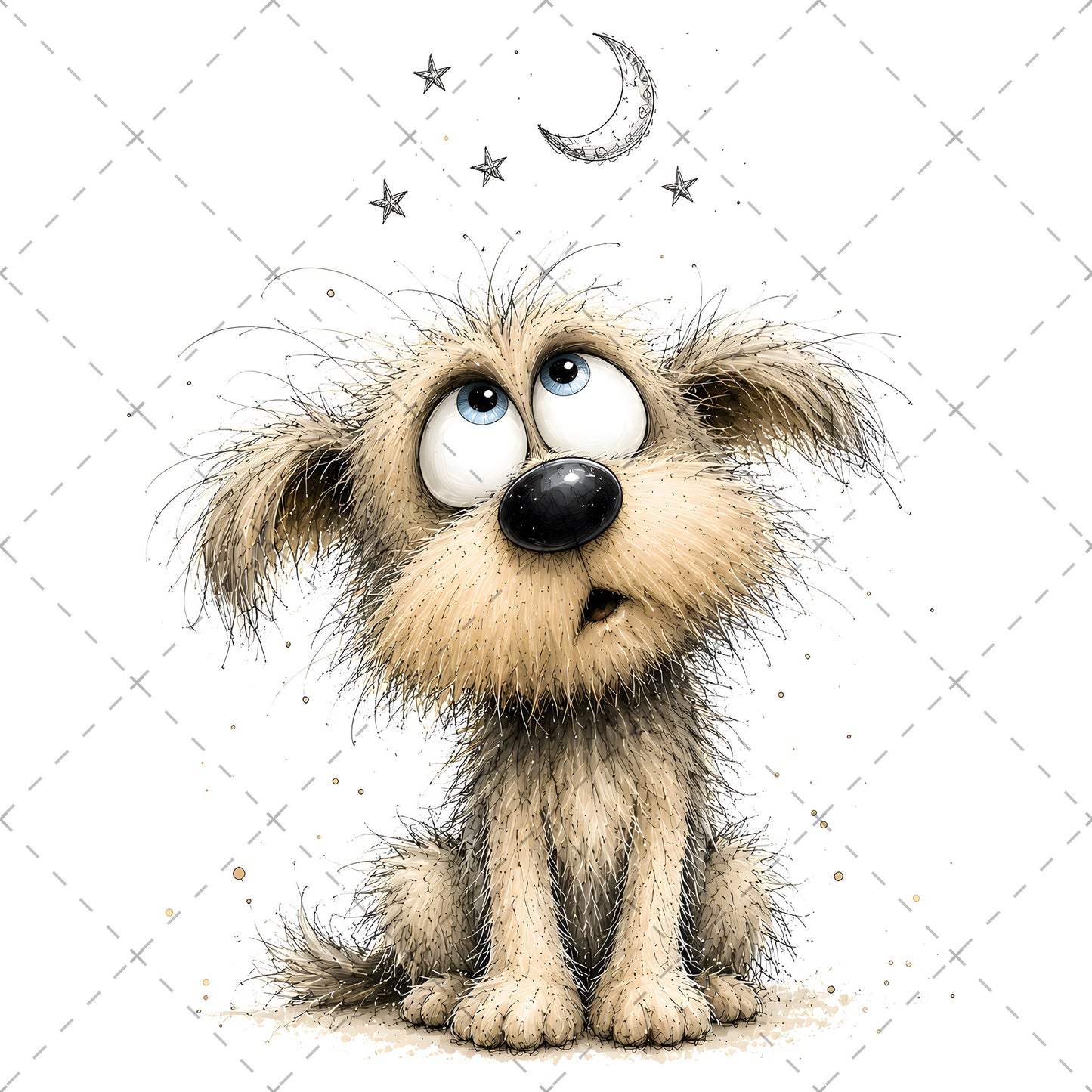 Shaggy Dog Clipart Bundle - Whimsical Puppy PNGs for Holidays & Everyday Humor - Commercial Use Digital Download for POD Digital Downloads, cartoon dog pack, whimsical dog png, canine artwork, PNG, digital download, high resolution
