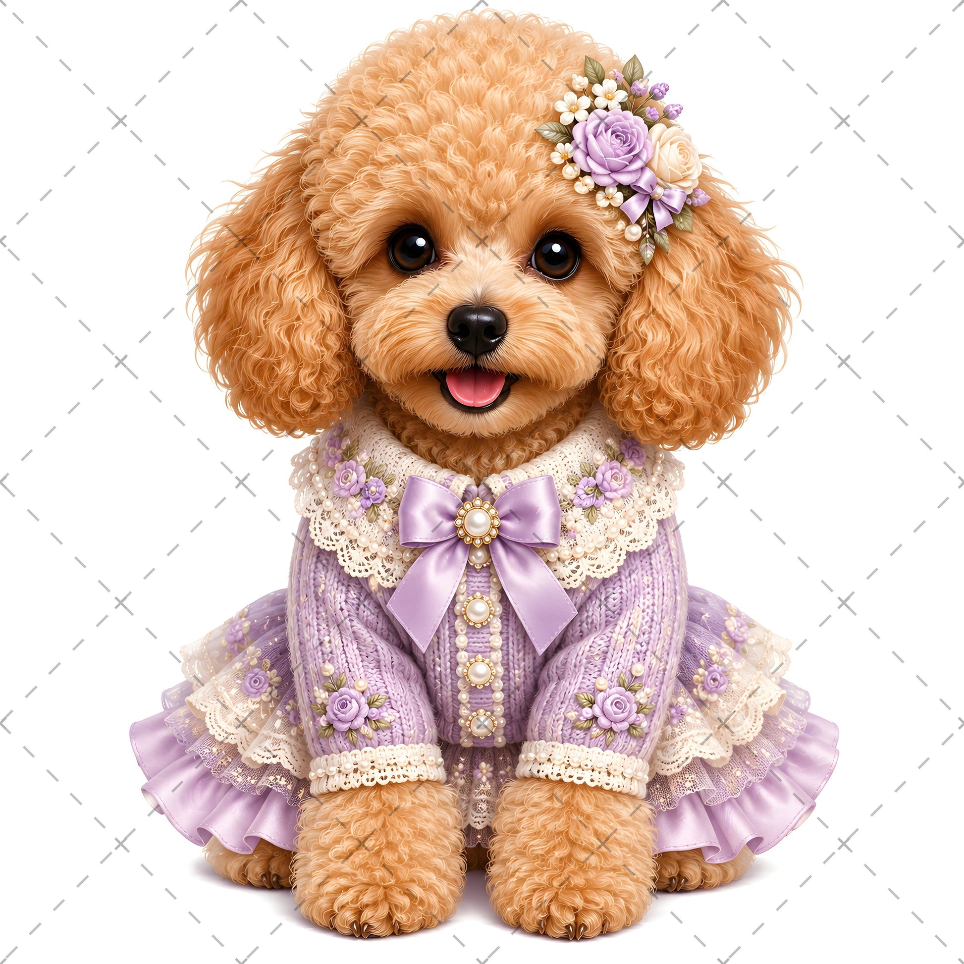 Puppy in Dress PNG Clipart | Adorable Nursery Decor & Pet Lover Gift | Cute Dog Sublimation Design for T-Shirts, dog in clothes art, puppy in dress, adorable puppy, PNG, digital download, high resolution