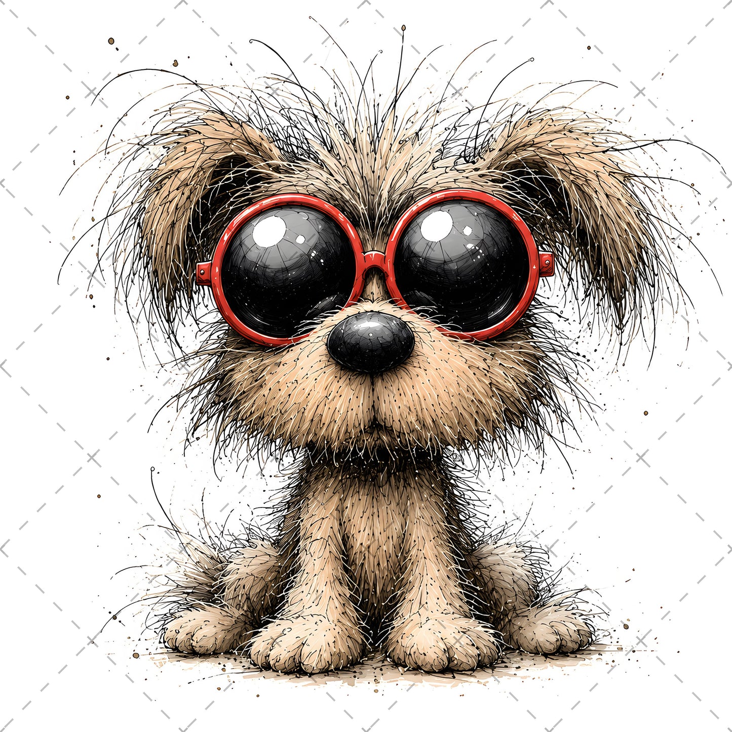 Shaggy Dog Clipart Bundle - Whimsical Puppy PNGs for Holidays & Everyday Humor - Commercial Use Digital Download for POD Digital Downloads, christmas dog art, hungry dog art, fluffy dog png, PNG, digital download, high resolution