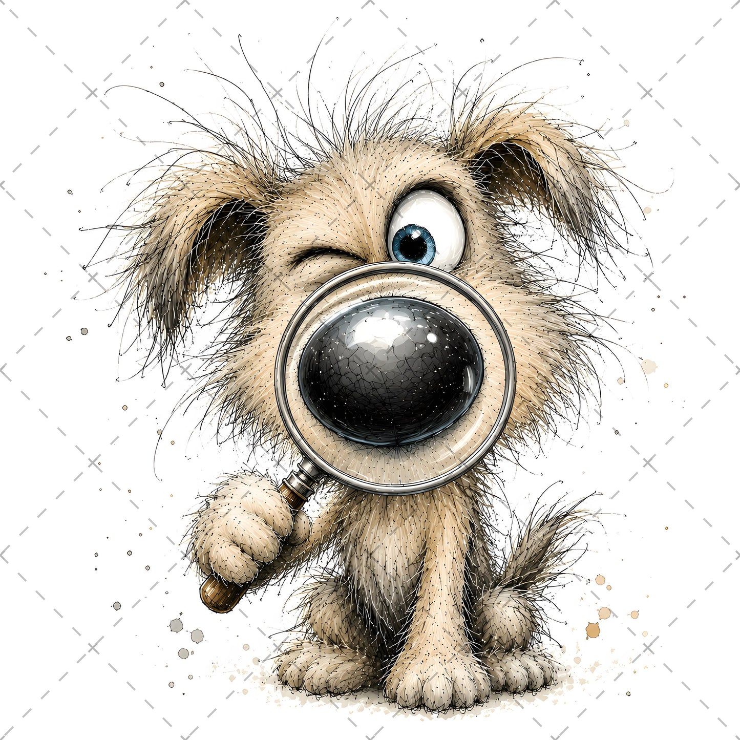 Shaggy Dog Clipart Bundle - Whimsical Puppy PNGs for Holidays & Everyday Humor - Commercial Use Digital Download for POD Digital Downloads, canine artwork, holiday dog design, dog themed craft, PNG, digital download, high resolution