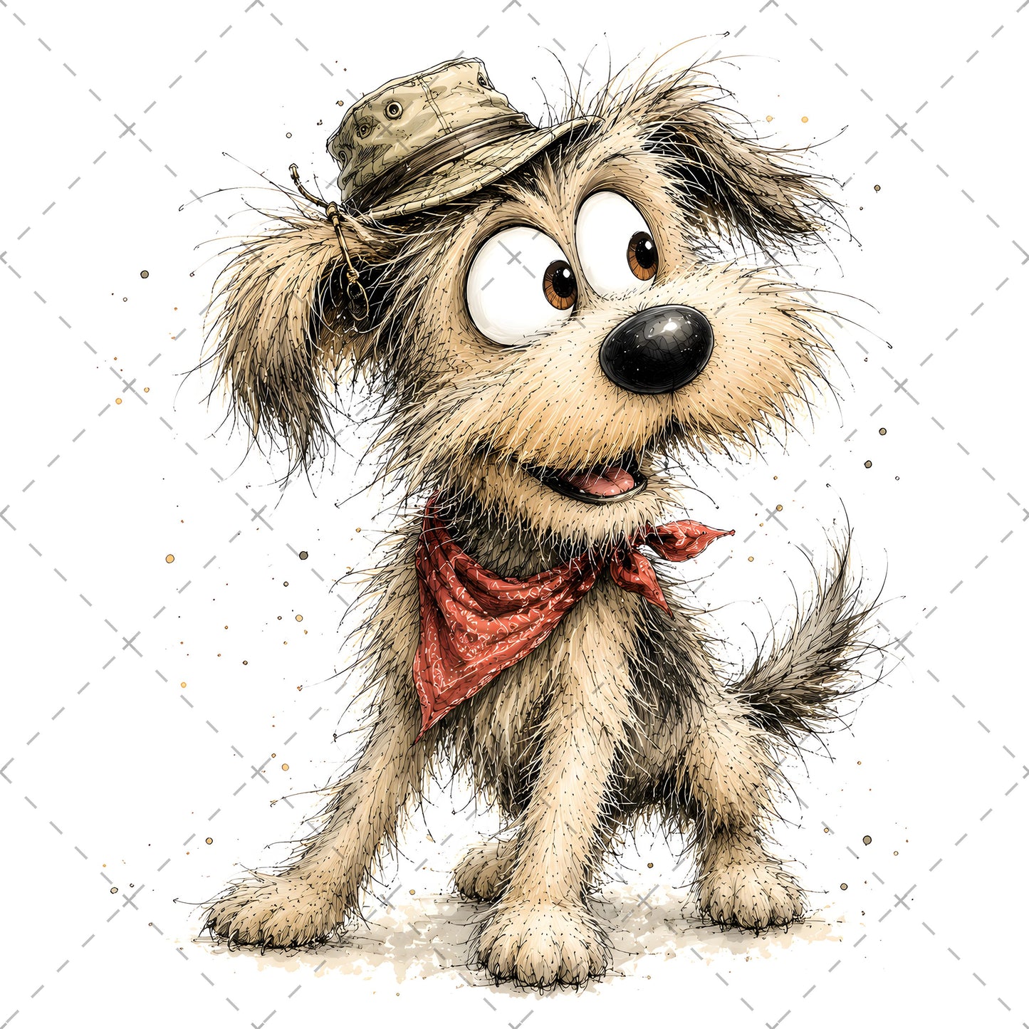 Shaggy Dog Clipart Bundle - Whimsical Puppy PNGs for Holidays & Everyday Humor - Commercial Use Digital Download for POD Digital Downloads, fluffy dog png, small biz graphic, cartoon dog pack, PNG, digital download, high resolution