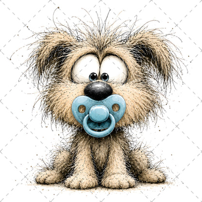 Shaggy Dog Clipart Bundle - Whimsical Puppy PNGs for Holidays & Everyday Humor - Commercial Use Digital Download for POD Digital Downloads, whimsical dog png, canine artwork, holiday dog design, PNG, digital download, high resolution