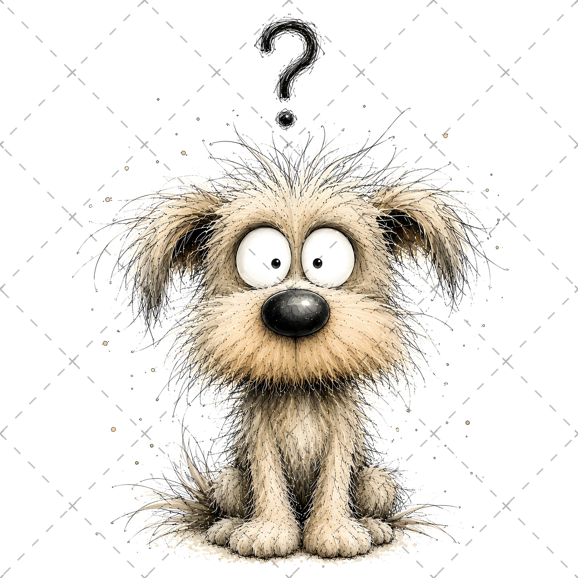 Shaggy Dog Clipart Bundle - Whimsical Puppy PNGs for Holidays & Everyday Humor - Commercial Use Digital Download for POD Digital Downloads, holiday dog design, dog themed craft, cartoon dog print, PNG, digital download, high resolution