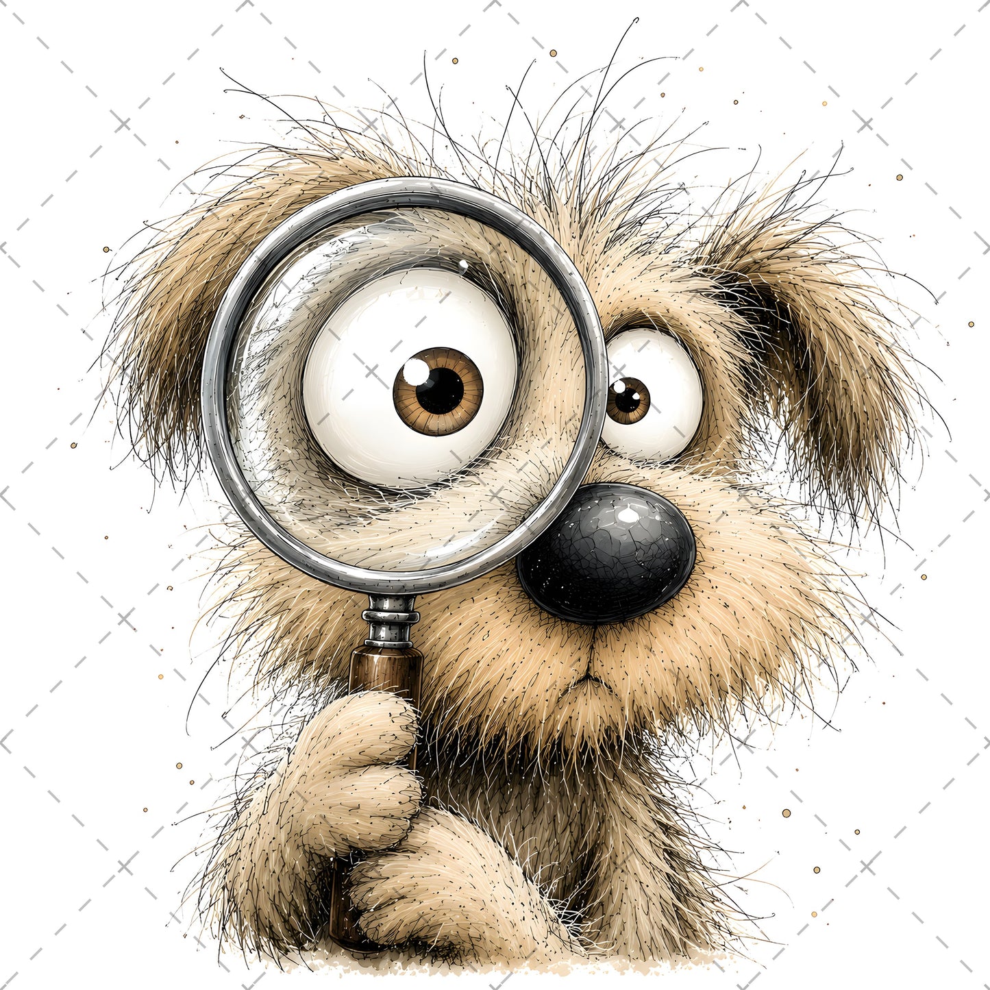 Shaggy Dog Clipart Bundle - Whimsical Puppy PNGs for Holidays & Everyday Humor - Commercial Use Digital Download for POD Digital Downloads, dog lover gift, pet wall art, whimsical animal art, PNG, digital download, high resolution