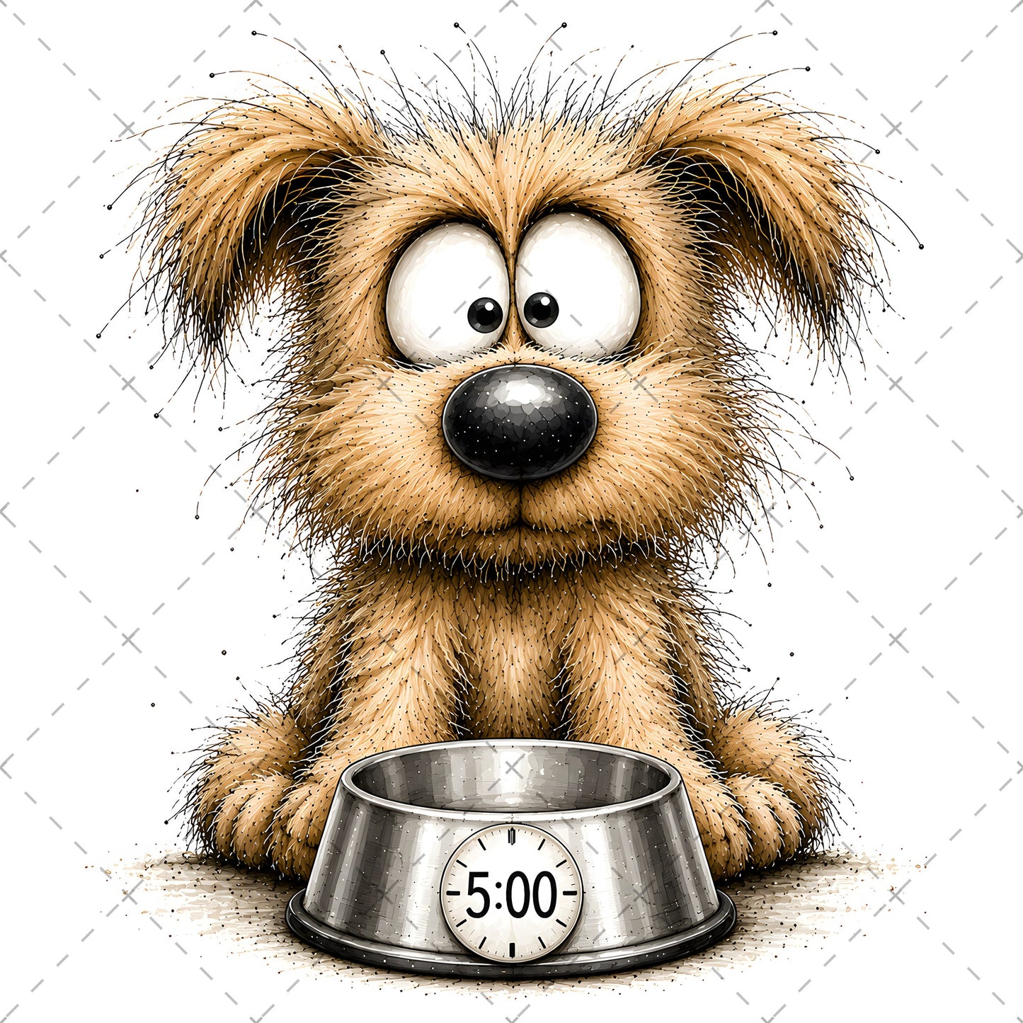 Shaggy Dog Clipart Bundle - Whimsical Puppy PNGs for Holidays & Everyday Humor - Commercial Use Digital Download for POD Digital Downloads, cartoon dog print, dog lover gift, pet wall art, PNG, digital download, high resolution