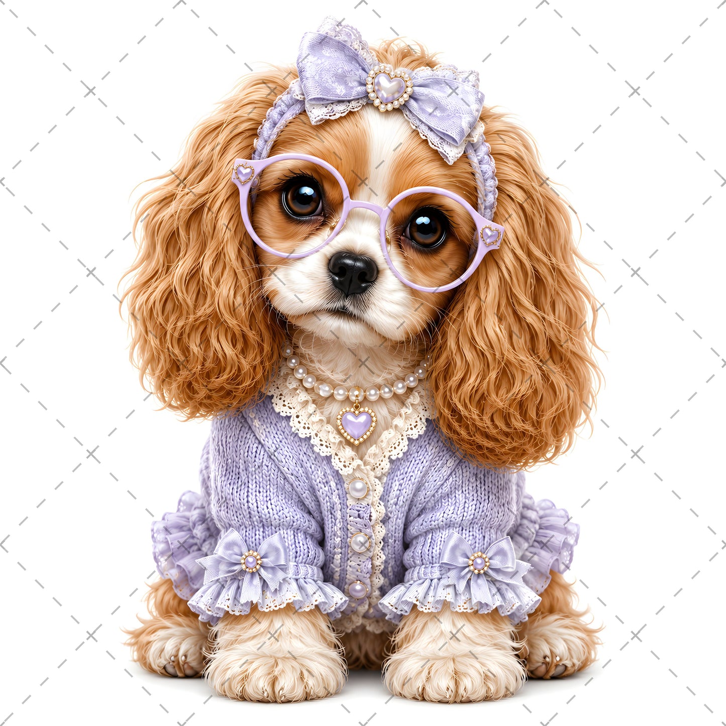 Puppy in Dress PNG Clipart | Adorable Nursery Decor & Pet Lover Gift | Cute Dog Sublimation Design for T-Shirts, nursery animal art, dog lover gift, baby room decor, PNG, digital download, high resolution
