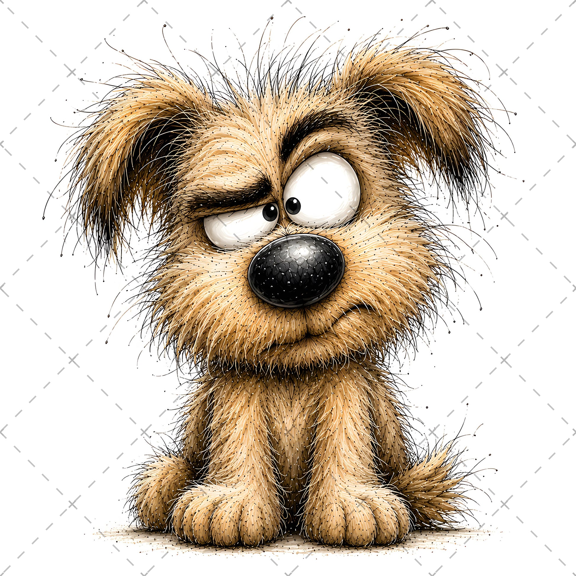 Shaggy Dog Clipart Bundle - Whimsical Puppy PNGs for Holidays & Everyday Humor - Commercial Use Digital Download for POD Digital Downloads, whimsical animal art, christmas dog art, hungry dog art, PNG, digital download, high resolution