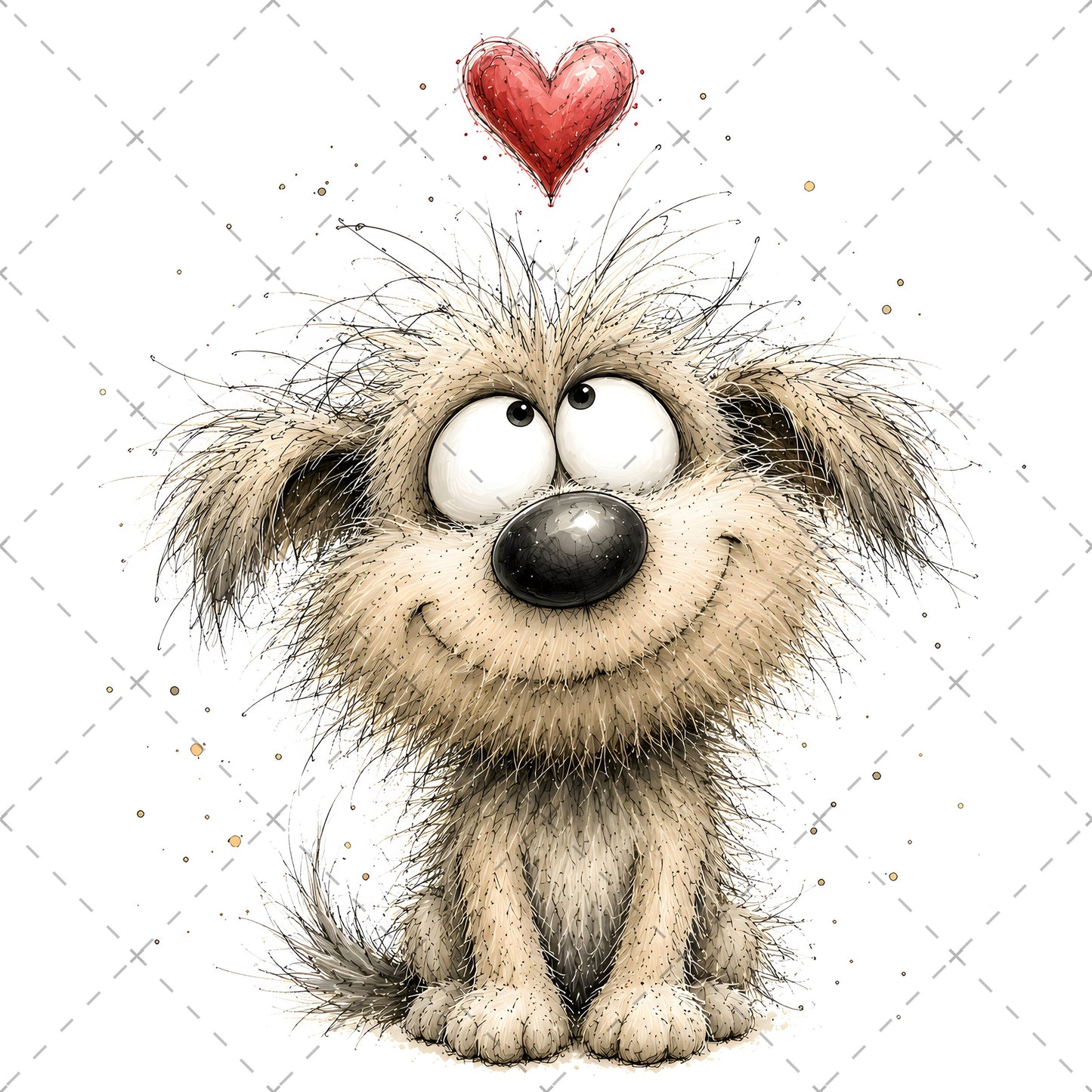 Shaggy Dog Clipart Bundle - Whimsical Puppy PNGs for Holidays & Everyday Humor - Commercial Use Digital Download for POD Digital Downloads, pet wall art, whimsical animal art, christmas dog art, PNG, digital download, high resolution