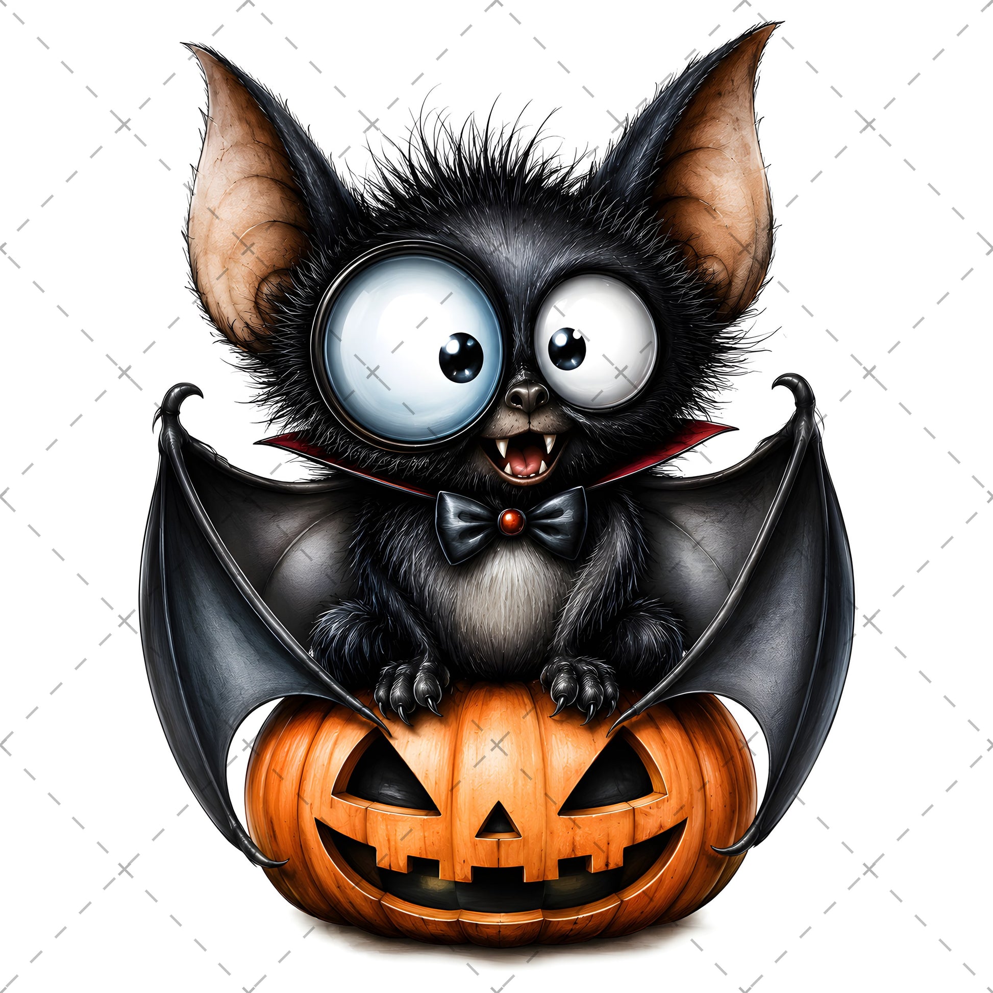 Halloween Bats Clipart, Whimsical Cartoon Pumpkins PNG, Sublimation Design, Cute Fall Commercial Use, POD Tshirt Mug Tum