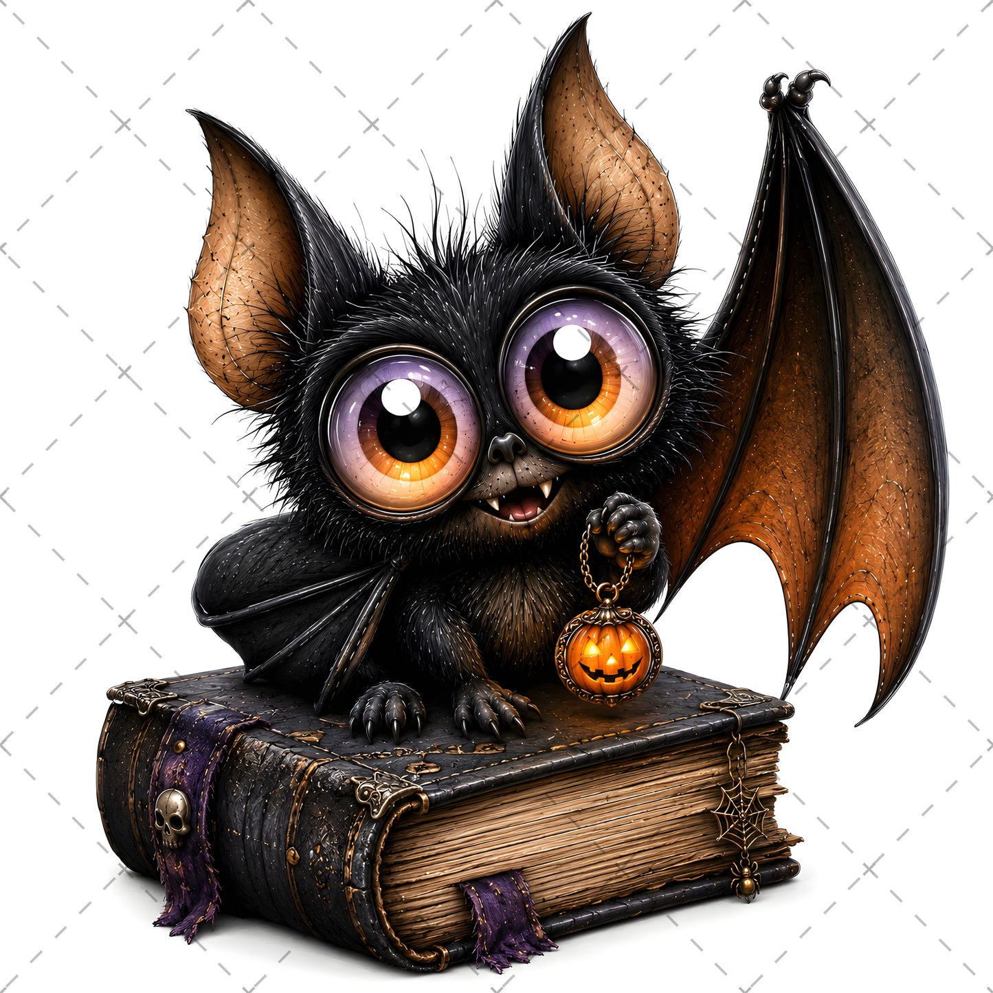 Halloween Bats Clipart, Whimsical Cartoon Pumpkins PNG, Sublimation Design, Cute Fall Commercial Use, POD Tshirt Mug Tum