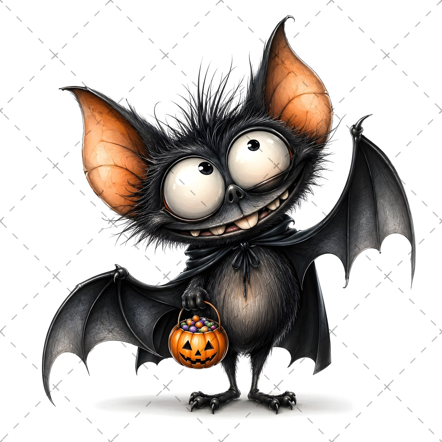 Halloween Bats Clipart, Whimsical Cartoon Pumpkins PNG, Sublimation Design, Cute Fall Commercial Use, POD Tshirt Mug Tum