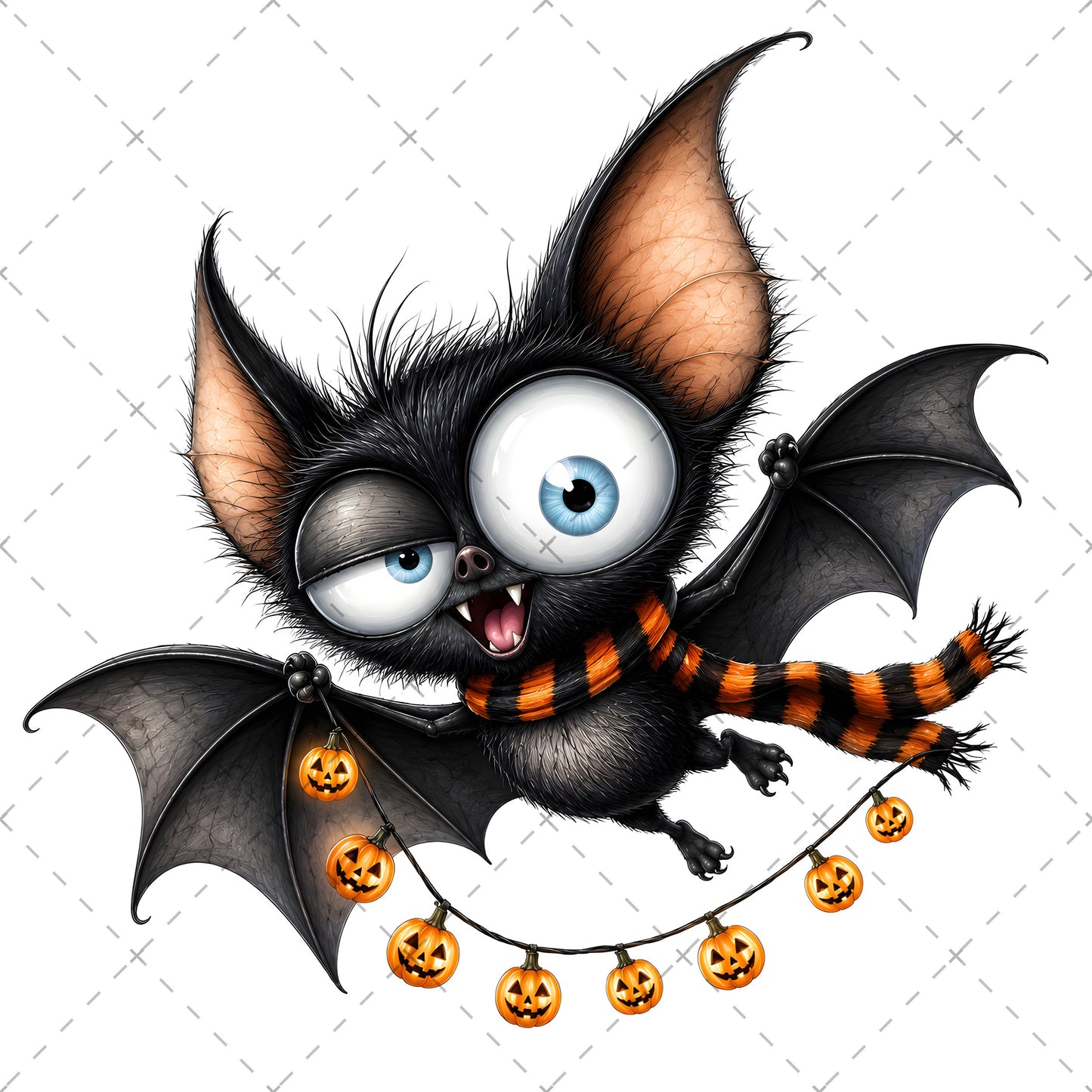 Halloween Bats Clipart, Whimsical Cartoon Pumpkins PNG, Sublimation Design, Cute Fall Commercial Use, POD Tshirt Mug Tum