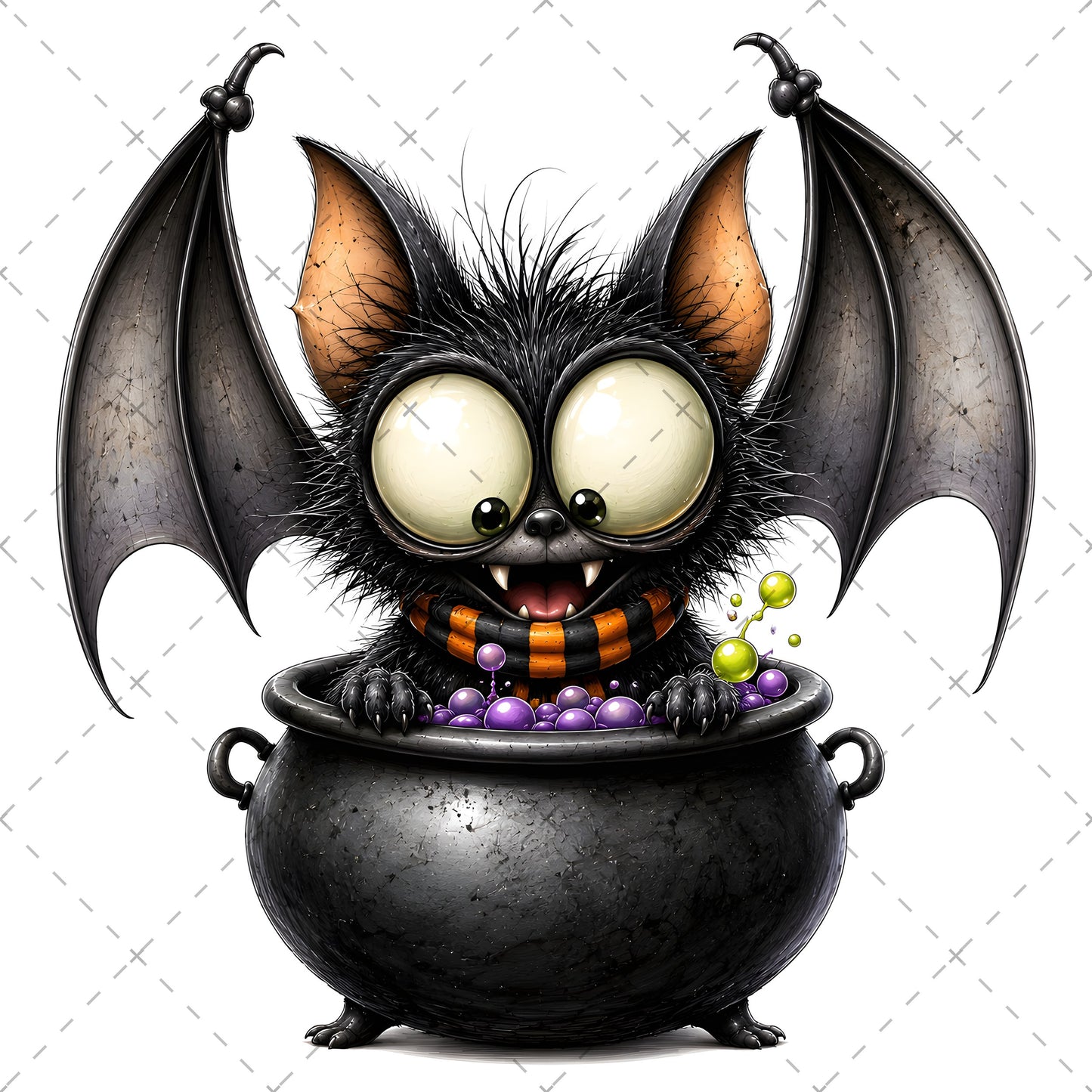 Halloween Bats Clipart, Whimsical Cartoon Pumpkins PNG, Sublimation Design, Cute Fall Commercial Use, POD Tshirt Mug Tum