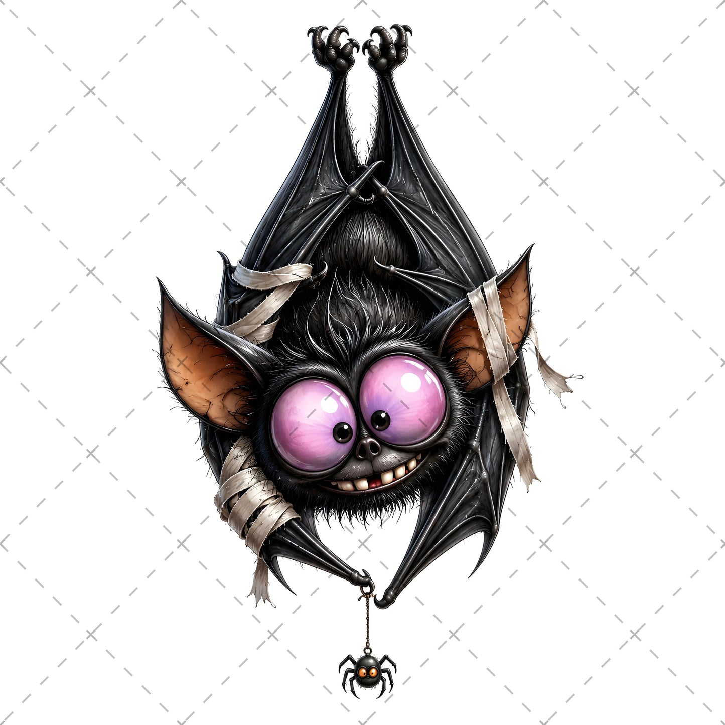 Halloween Bats Clipart, Whimsical Cartoon Pumpkins PNG, Sublimation Design, Cute Fall Commercial Use, POD Tshirt Mug Tum