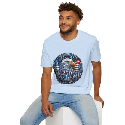 250th Anniversary USA Eagle T-Shirt — United States of America Bicentennial 1776–2026