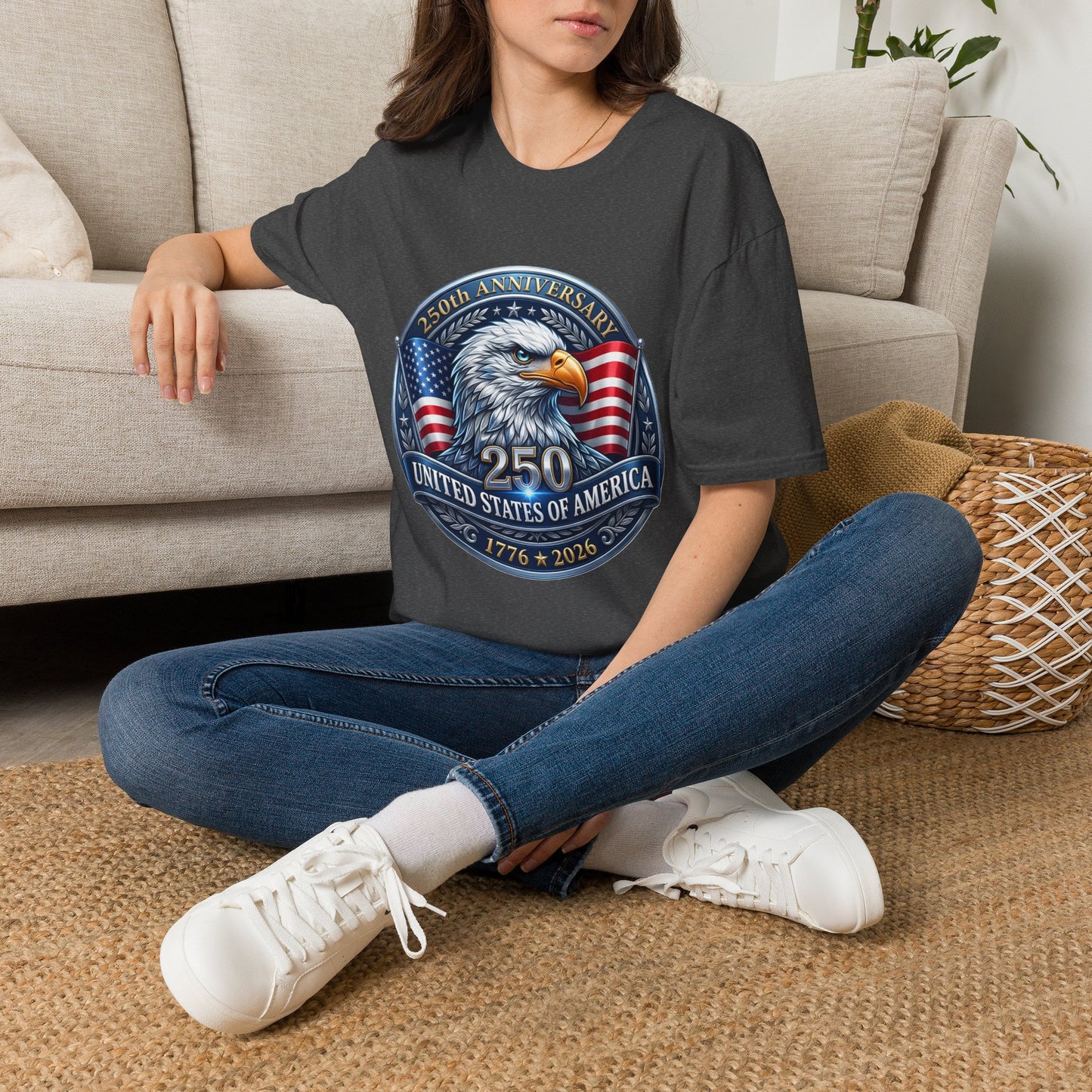 250th Anniversary USA Eagle T-Shirt — United States of America Bicentennial 1776–2026