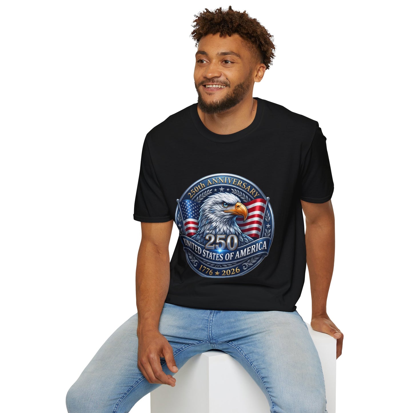 250th Anniversary USA Eagle T-Shirt — United States of America Bicentennial 1776–2026