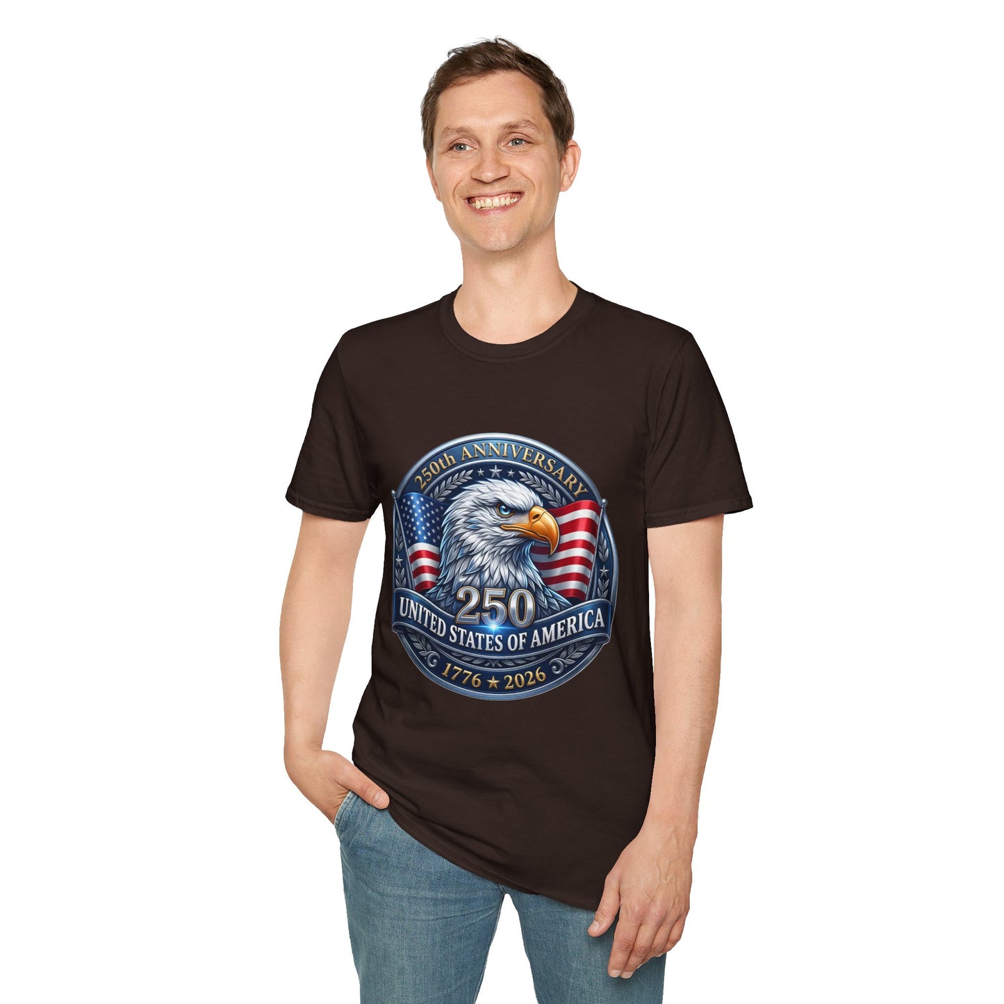 250th Anniversary USA Eagle T-Shirt — United States of America Bicentennial 1776–2026