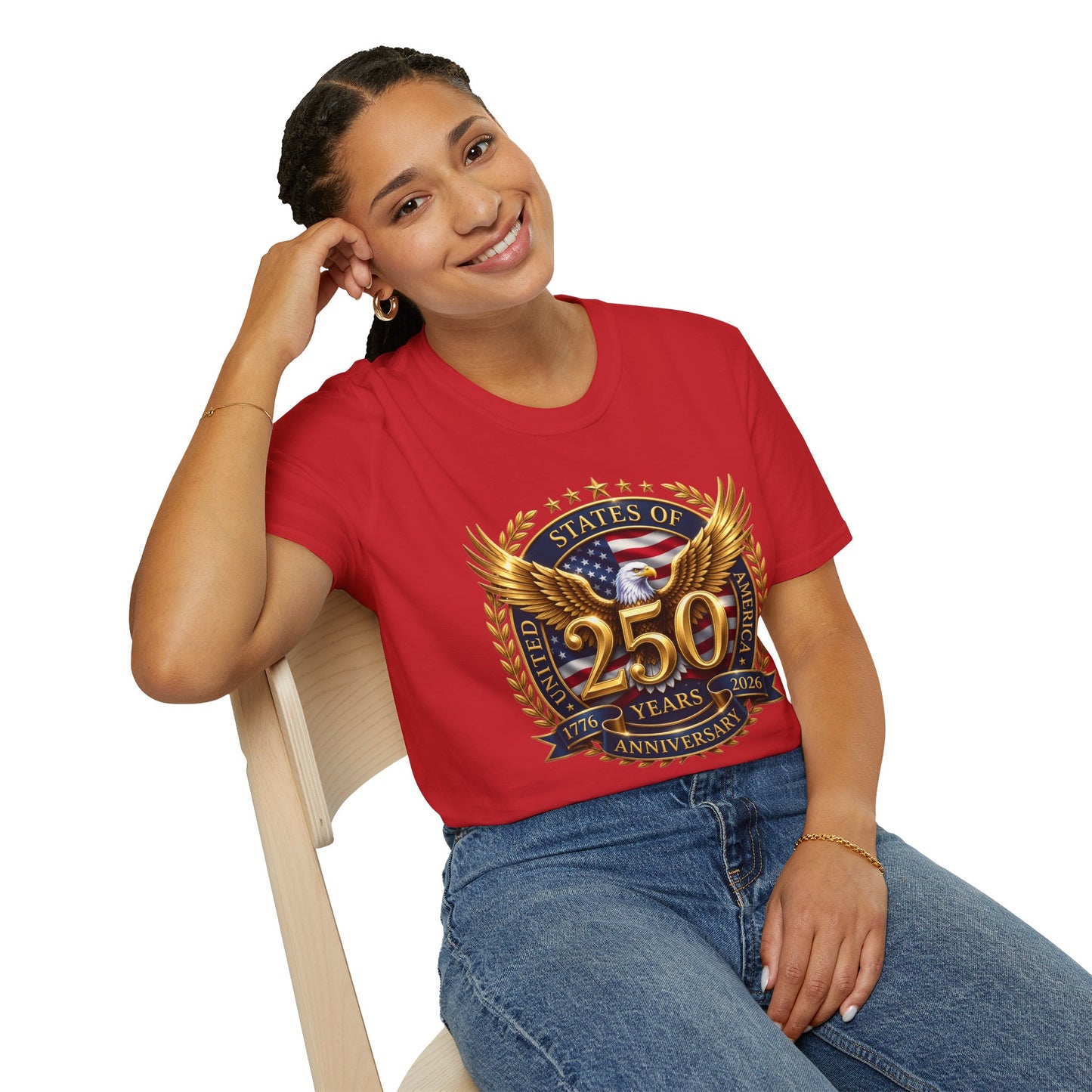 250th Anniversary Eagle T-Shirt — United States Commemorative Tee 4 of July Unisex