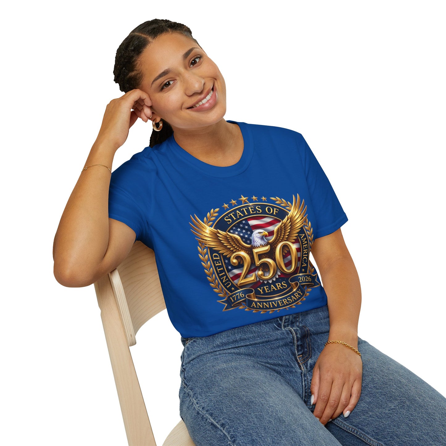 250th Anniversary Eagle T-Shirt — United States Commemorative Tee 4 of July Unisex