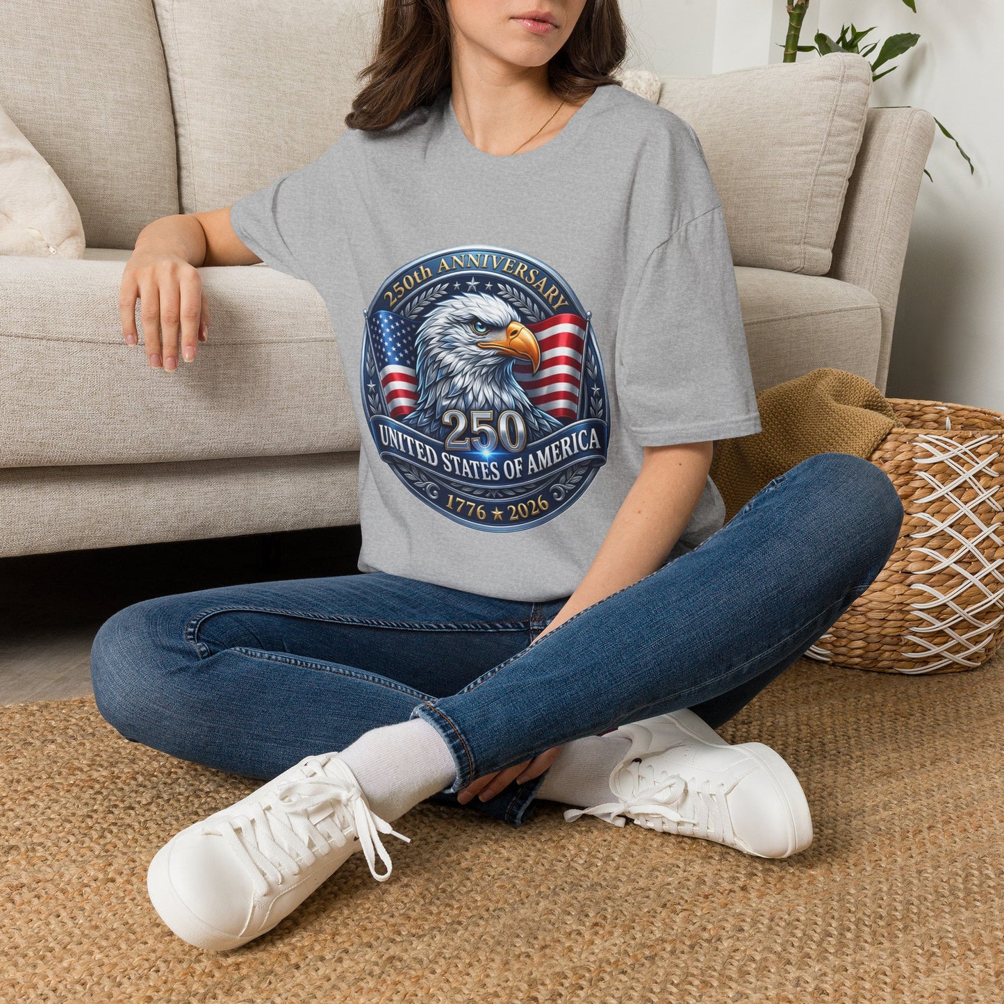 250th Anniversary USA Eagle T-Shirt — United States of America Bicentennial 1776–2026