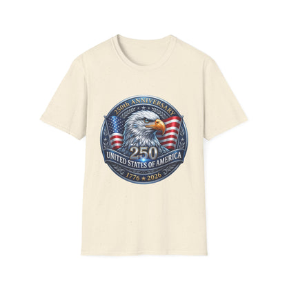 250th Anniversary USA Eagle T-Shirt — United States of America Bicentennial 1776–2026