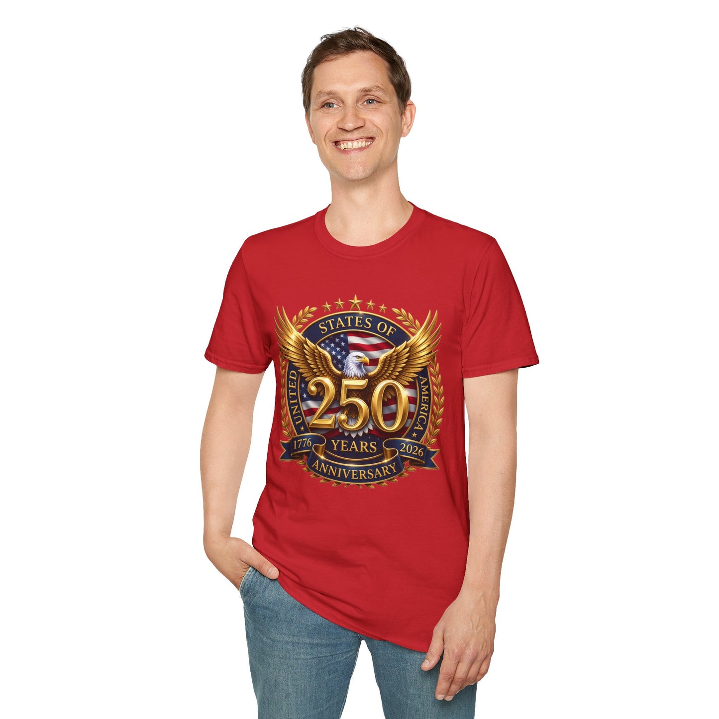 250th Anniversary Eagle T-Shirt — United States Commemorative Tee 4 of July Unisex