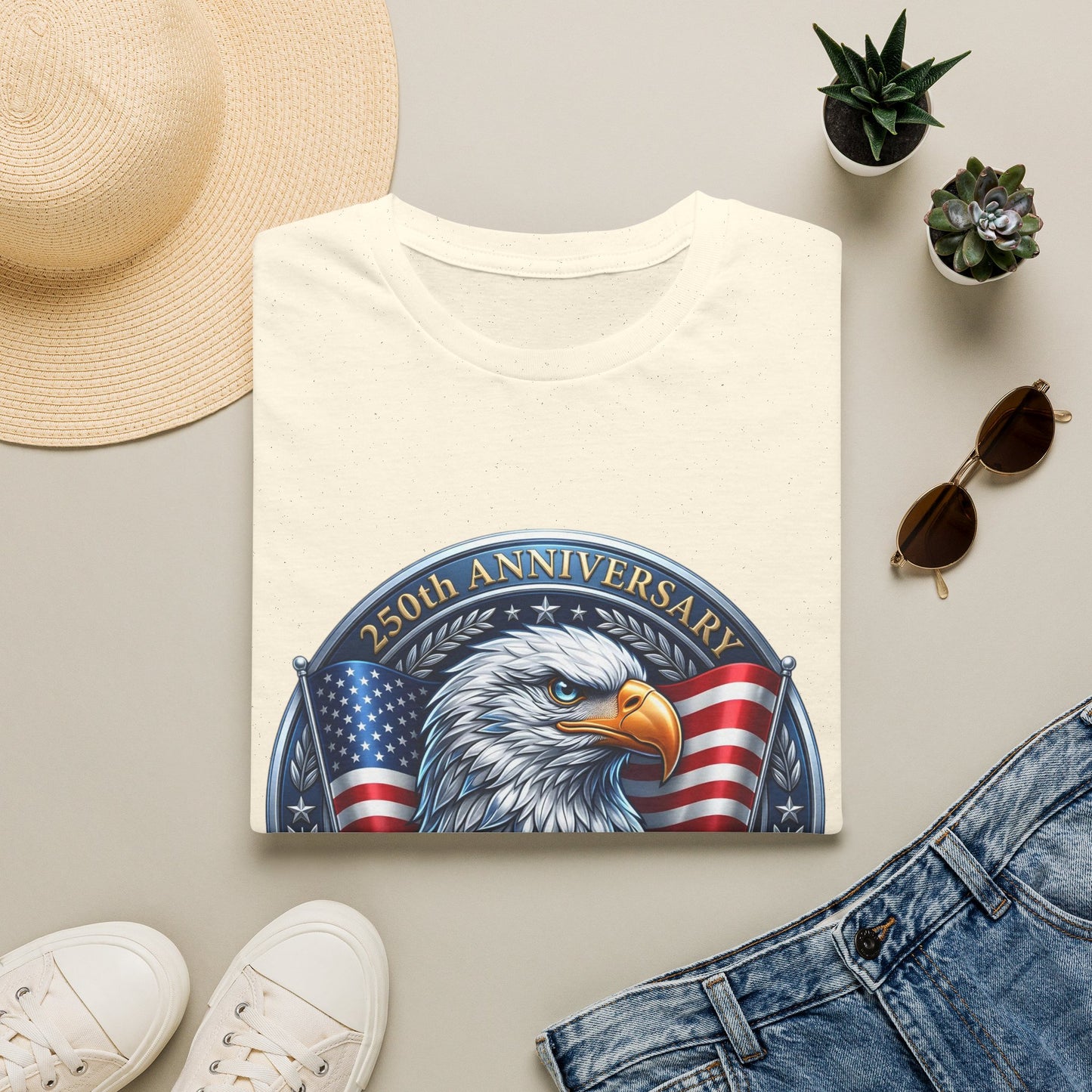 250th Anniversary USA Eagle T-Shirt — United States of America Bicentennial 1776–2026