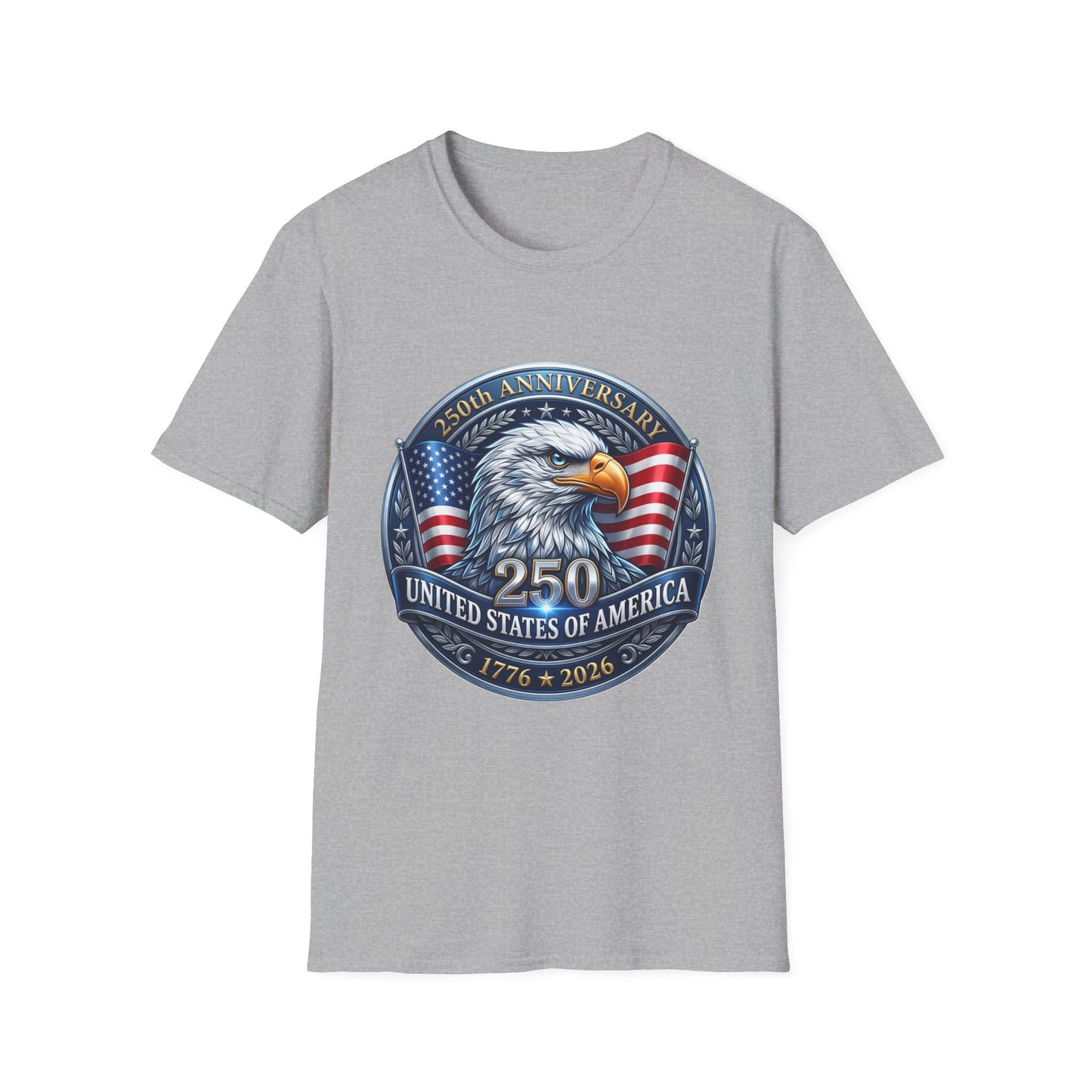 250th Anniversary USA Eagle T-Shirt — United States of America Bicentennial 1776–2026