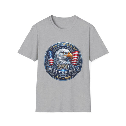 250th Anniversary USA Eagle T-Shirt — United States of America Bicentennial 1776–2026