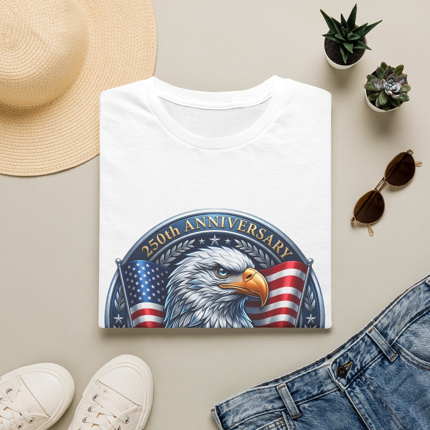 250th Anniversary USA Eagle T-Shirt — United States of America Bicentennial 1776–2026
