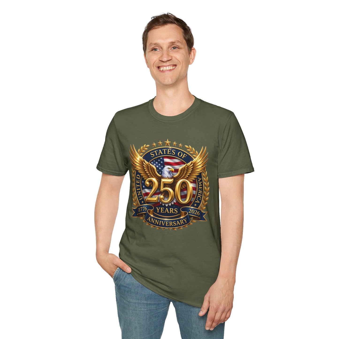 250th Anniversary Eagle T-Shirt — United States Commemorative Tee 4 of July Unisex