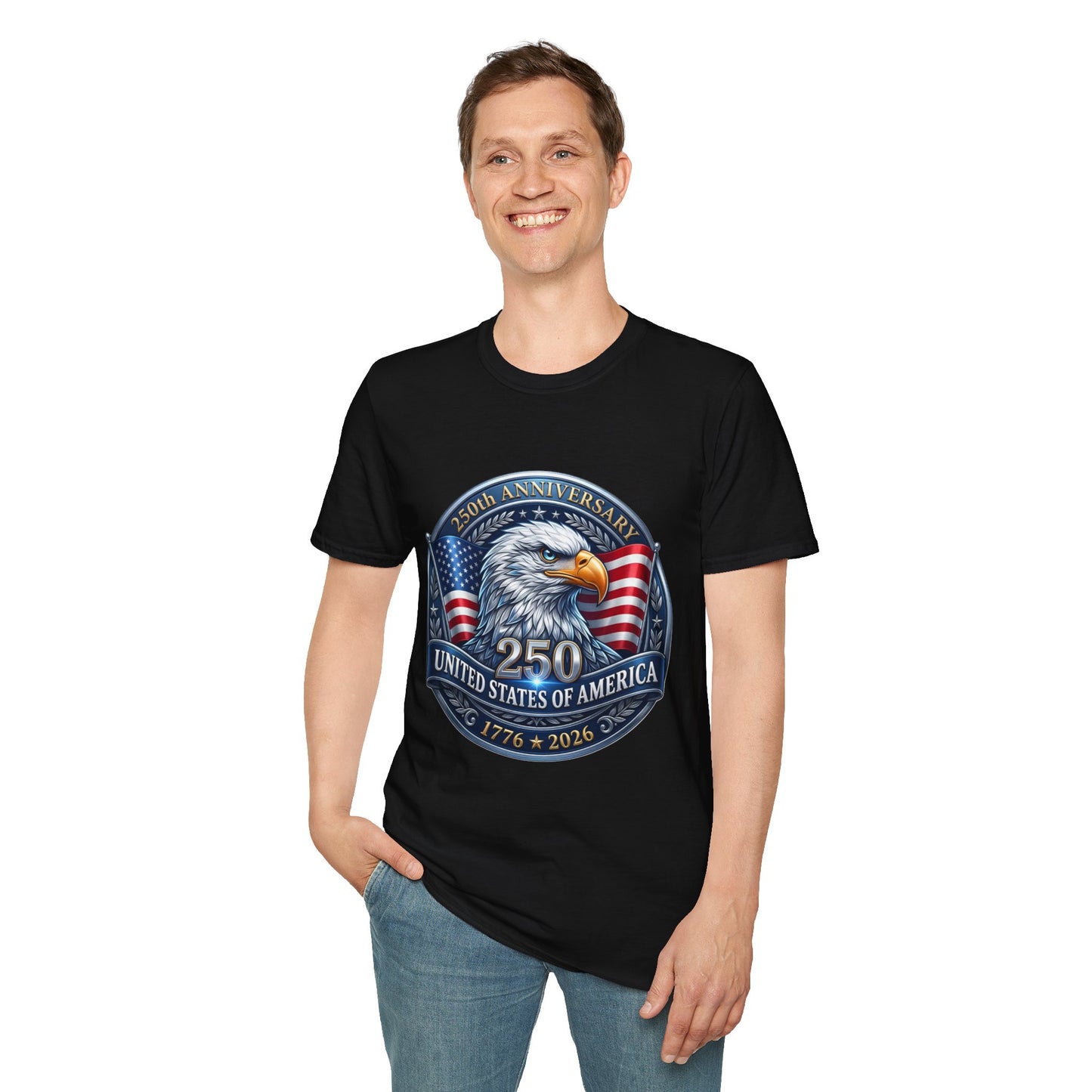 250th Anniversary USA Eagle T-Shirt — United States of America Bicentennial 1776–2026