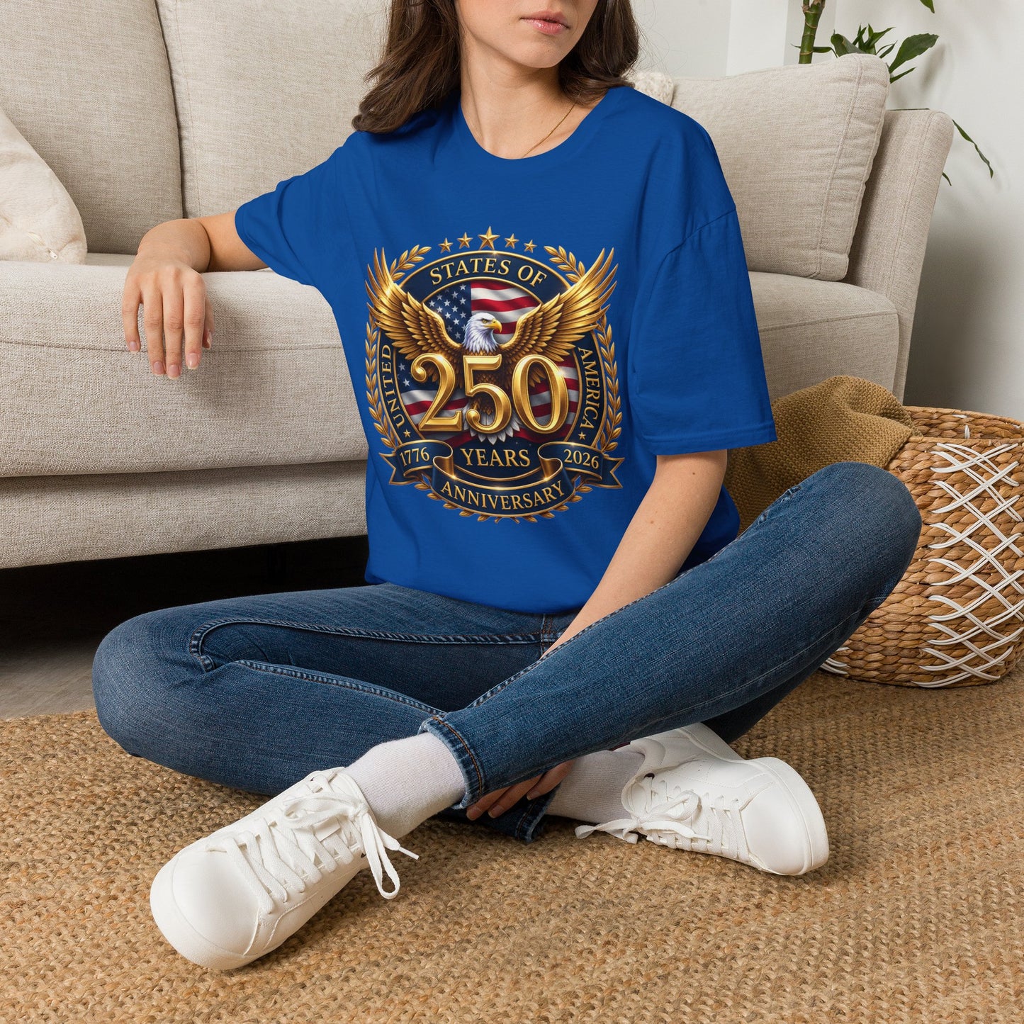 250th Anniversary Eagle T-Shirt — United States Commemorative Tee 4 of July Unisex