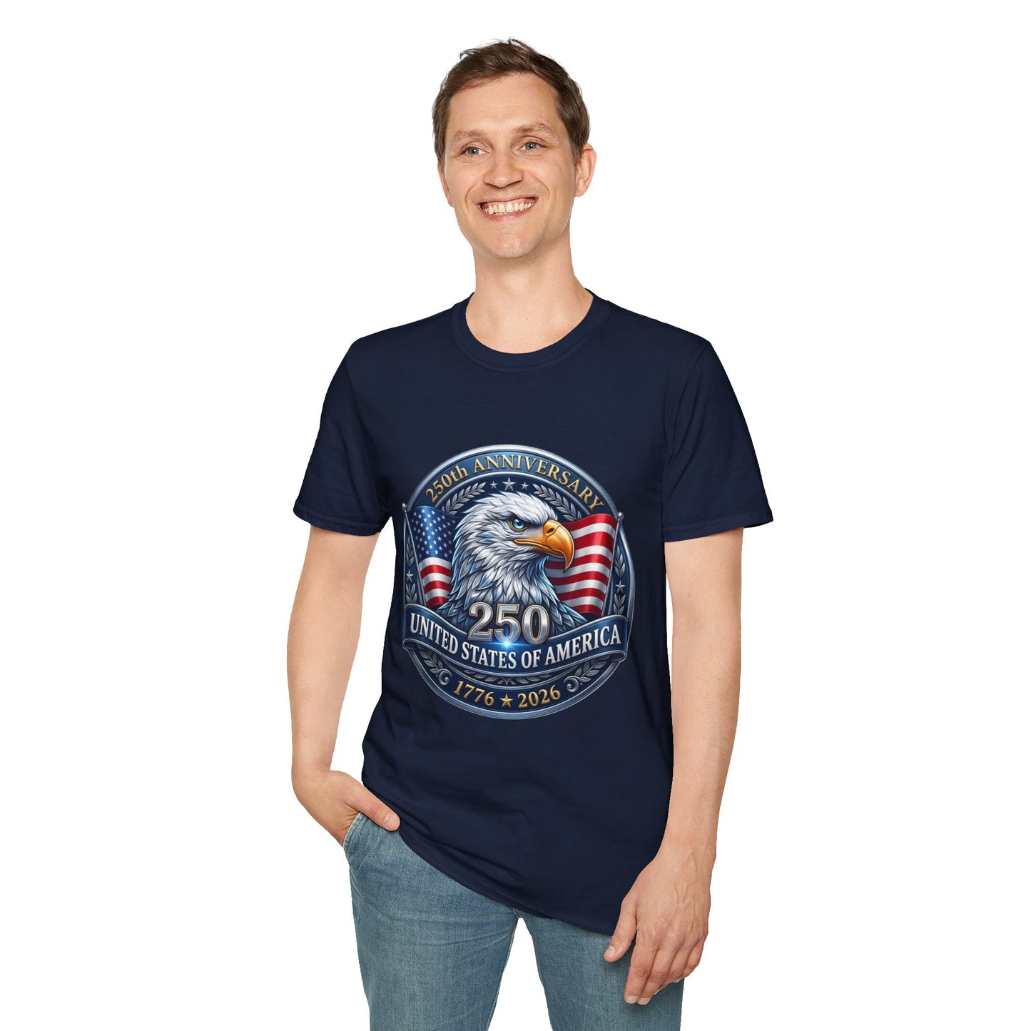 250th Anniversary USA Eagle T-Shirt — United States of America Bicentennial 1776–2026