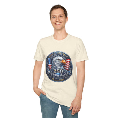 250th Anniversary USA Eagle T-Shirt — United States of America Bicentennial 1776–2026