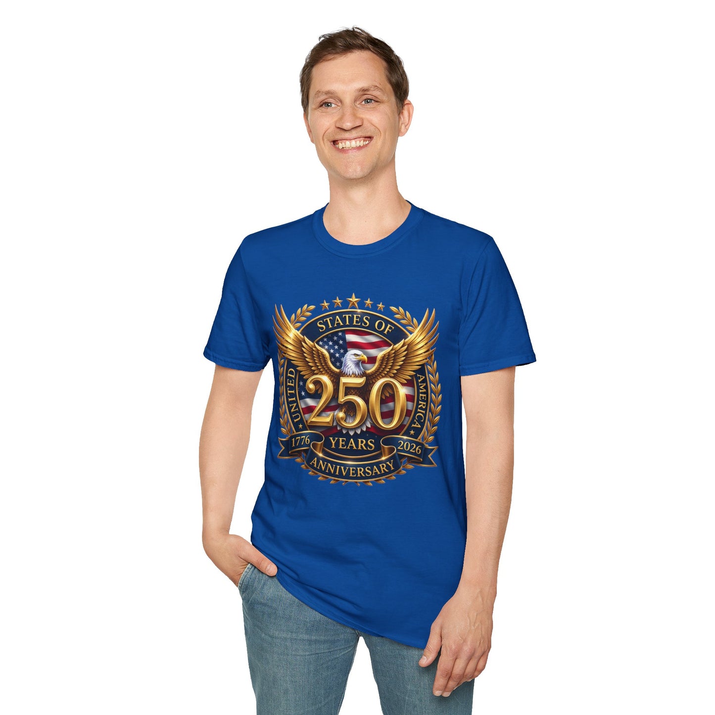 250th Anniversary Eagle T-Shirt — United States Commemorative Tee 4 of July Unisex