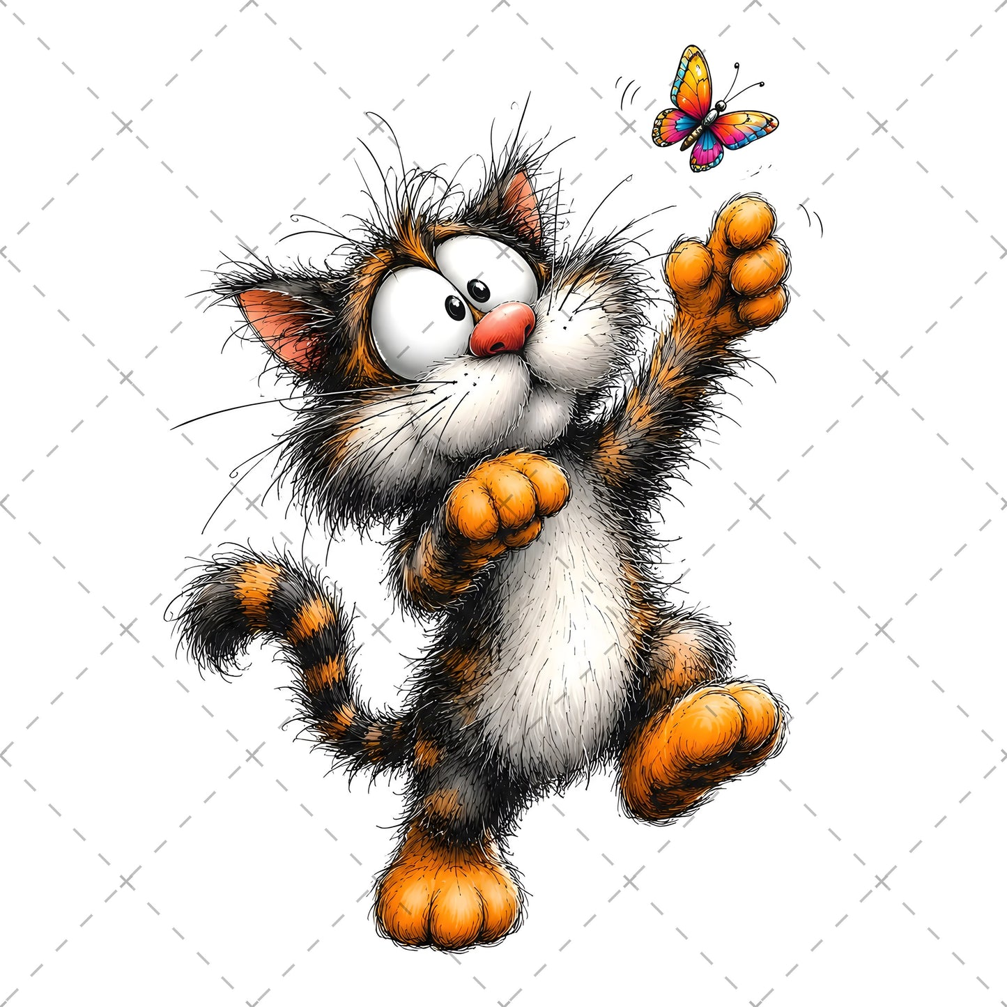 Cute Cat Clipart Bundle: Whimsical Kitten Illustrations for Nursery Decor, popcorn cat art, party cat drawing, fluffy cat graphic, PNG, digital download, high resolution