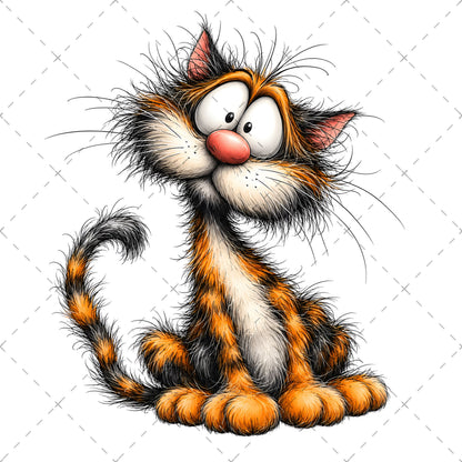 Cute Cat Clipart Bundle: Whimsical Kitten Illustrations for Nursery Decor, etsy seller tool, playful cat art, whimsical kitten, PNG, digital download, high resolution