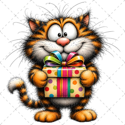 Cute Cat Clipart Bundle: Whimsical Kitten Illustrations for Nursery Decor, small biz design, etsy seller tool, playful cat art, PNG, digital download, high resolution
