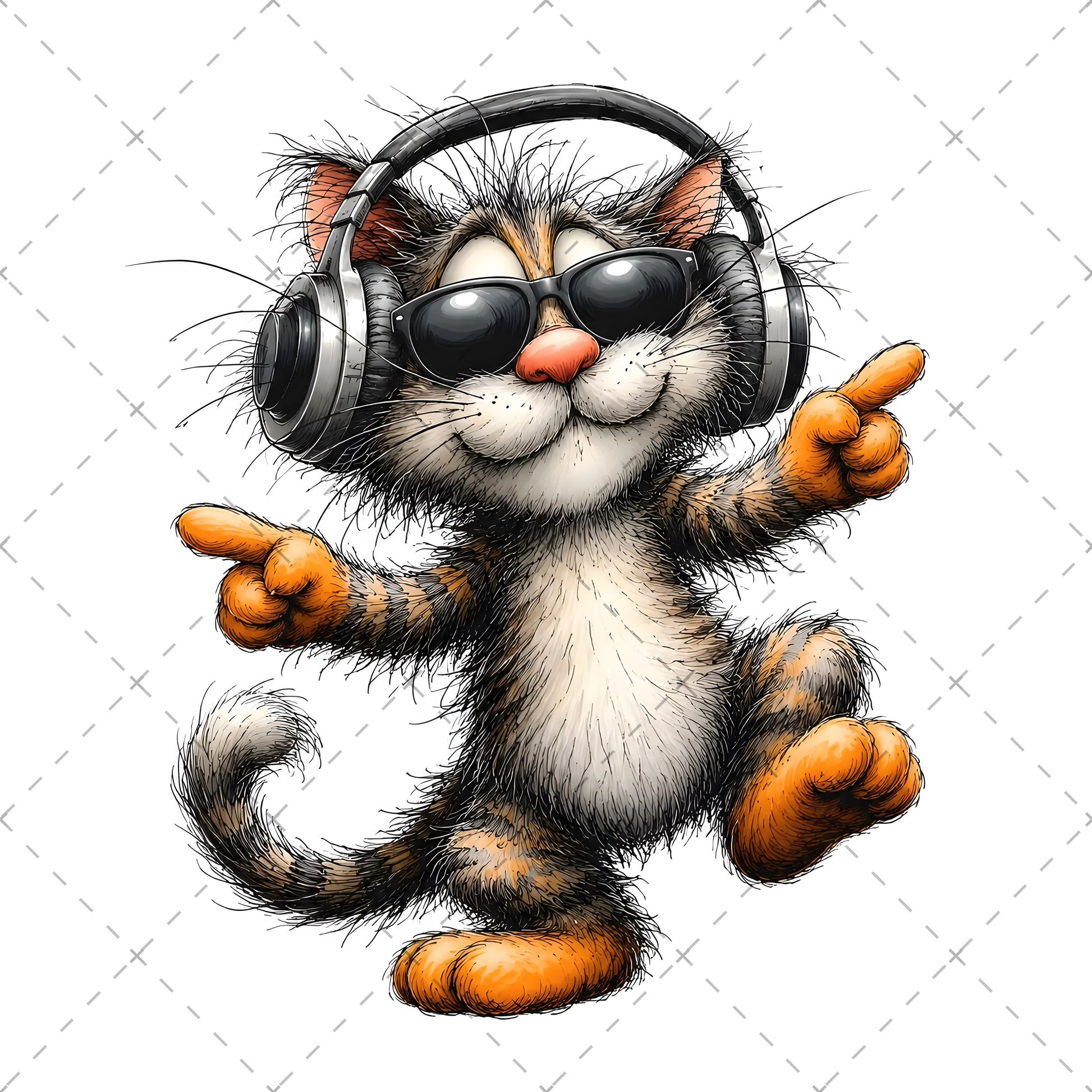 Cute Cat Clipart Bundle: Whimsical Kitten Illustrations for Nursery Decor, whimsical kitten, cartoon cat digital, popcorn cat art, PNG, digital download, high resolution