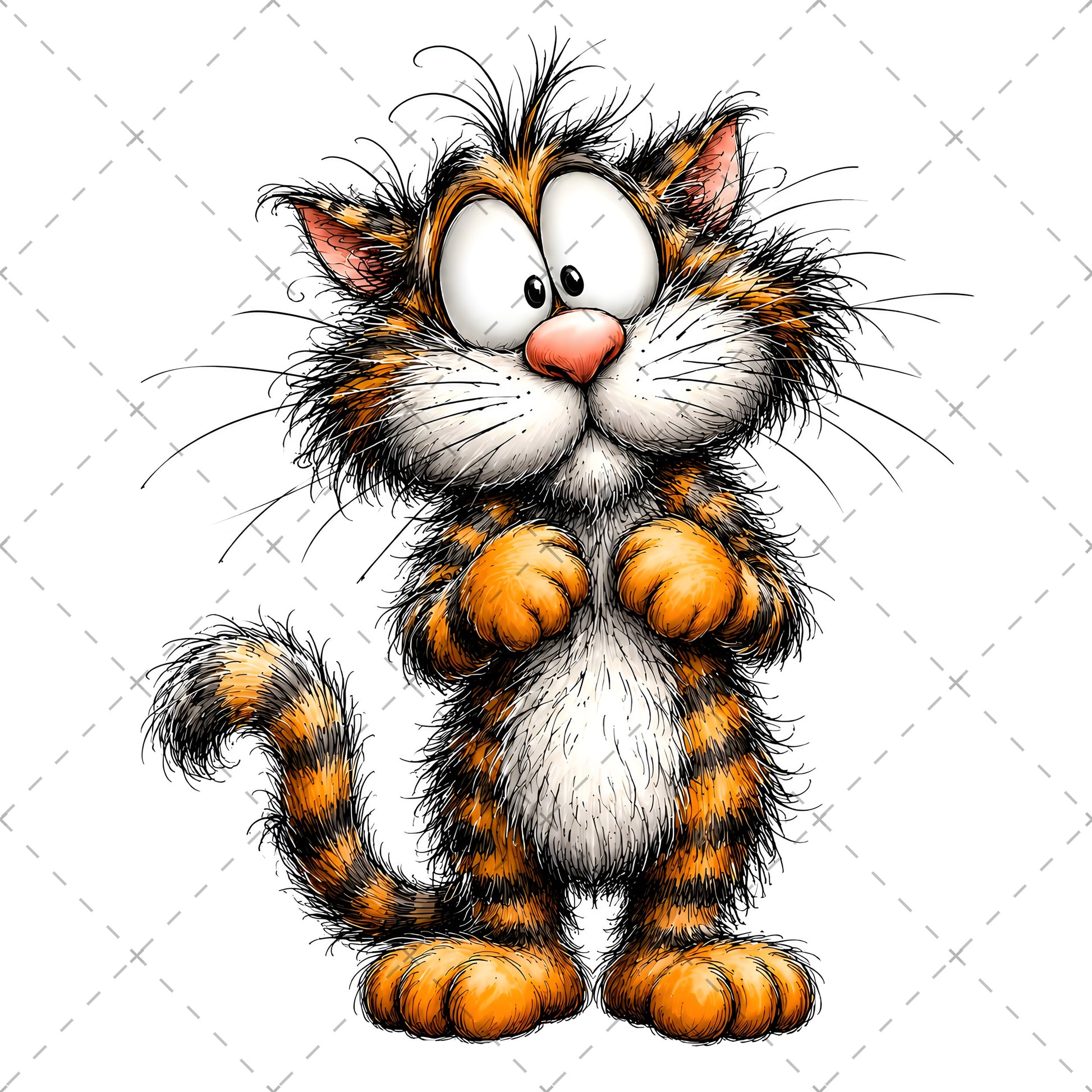 Cute Cat Clipart Bundle: Whimsical Kitten Illustrations for Nursery Decor, party cat drawing, fluffy cat graphic, kids room decor cat, PNG, digital download, high resolution