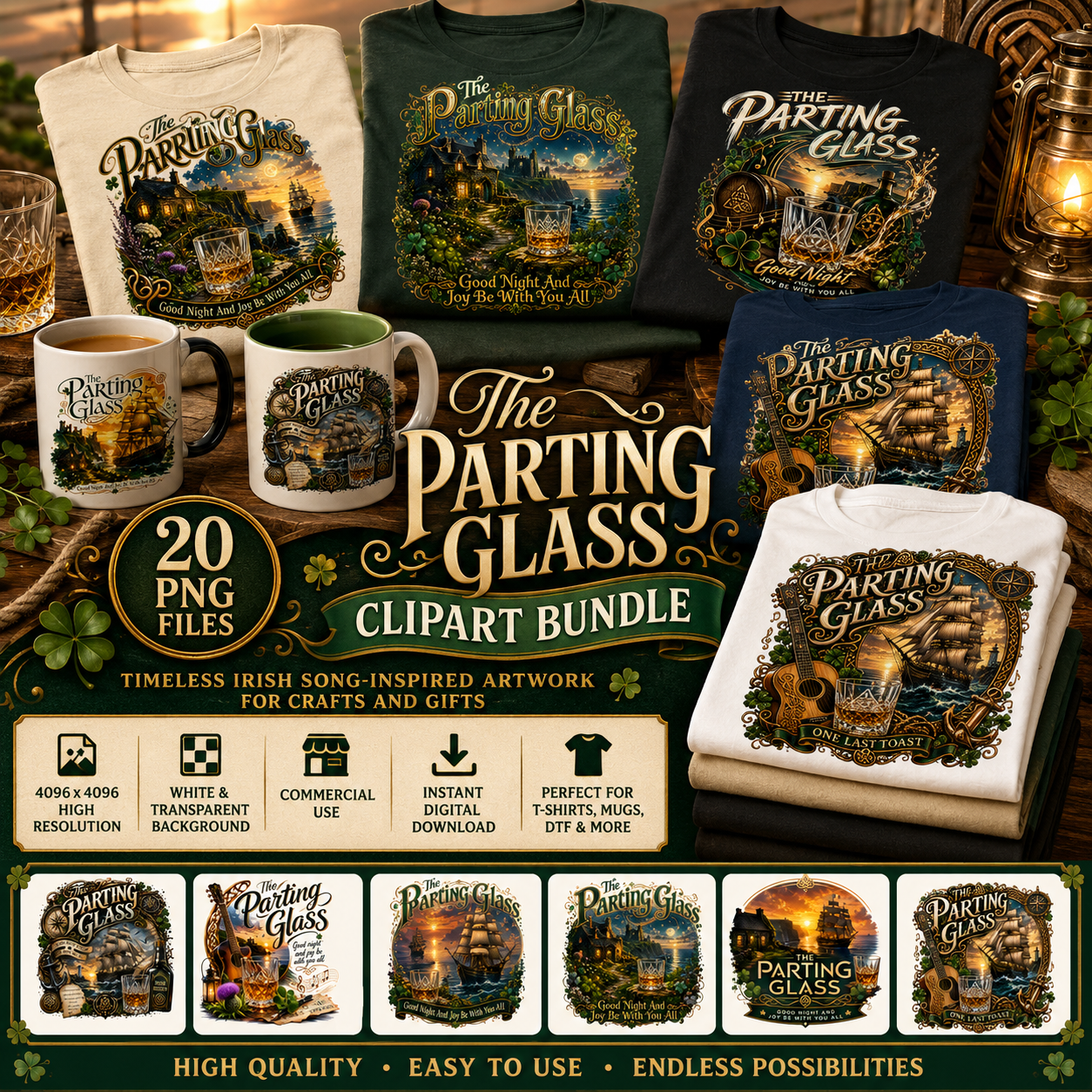 The Parting Glass Irish Folk Song Printable Wall Art Celtic Pub Decor Sublimation PNG Commercial Use, whiskey glass wall a, farewell song poster, parting glass art, PNG, digital download, high resolution