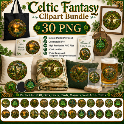 Vibrant Celtic Knotwork Dragon Art Digital Download | Irish Fantasy Symbol PNG for Commercial Use & POD, tree of life artwork, cricut cut file celt, commercial use celti, PNG, digital download, high resolution